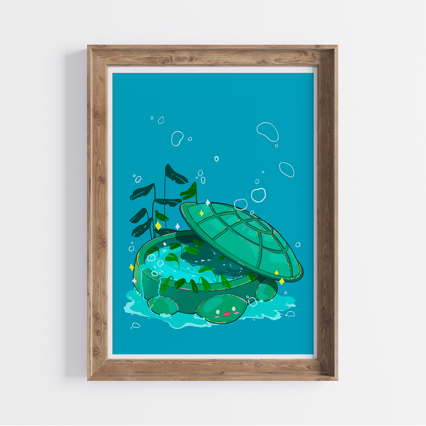 Turtle Pit Throwback 5x7 Art Print