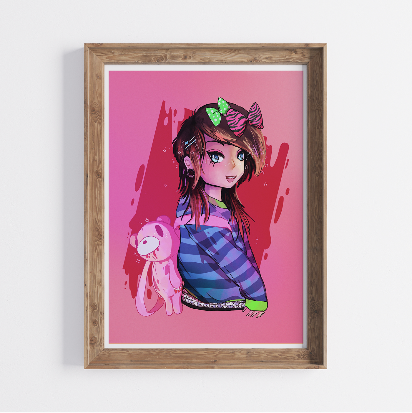 Scene Girl 5x7 Art Print