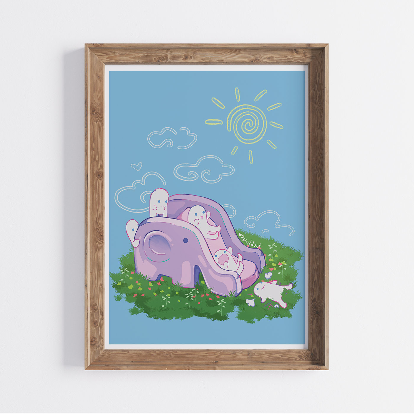 Elephant Slide Art Print