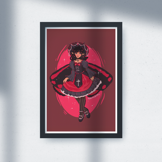 Cinnabar Moth 5x7 Art Print