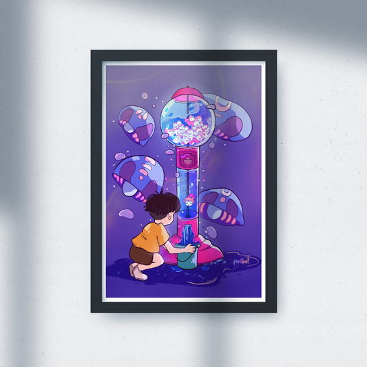 Ponyo Gumball 5x7 Art Print