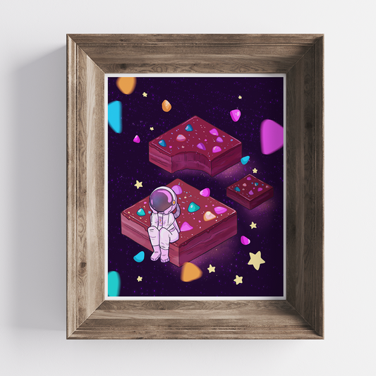 Cosmic Space Brownies 8x10 Art Print