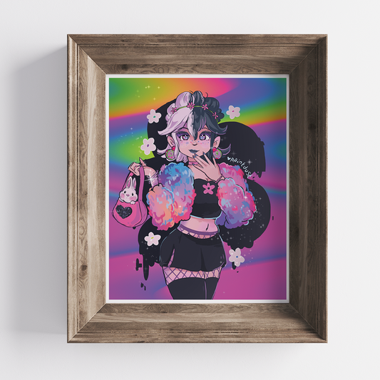 Rainbow Girlie 8x10 Art Print