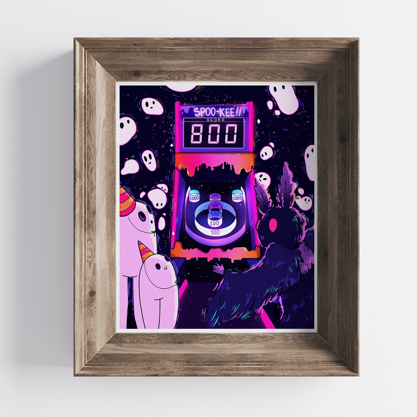 Spookee Skeeball 8x10 Art Print