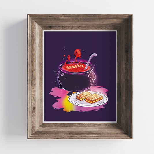 Spooky Soup & Sandwich 8x10 Art Print