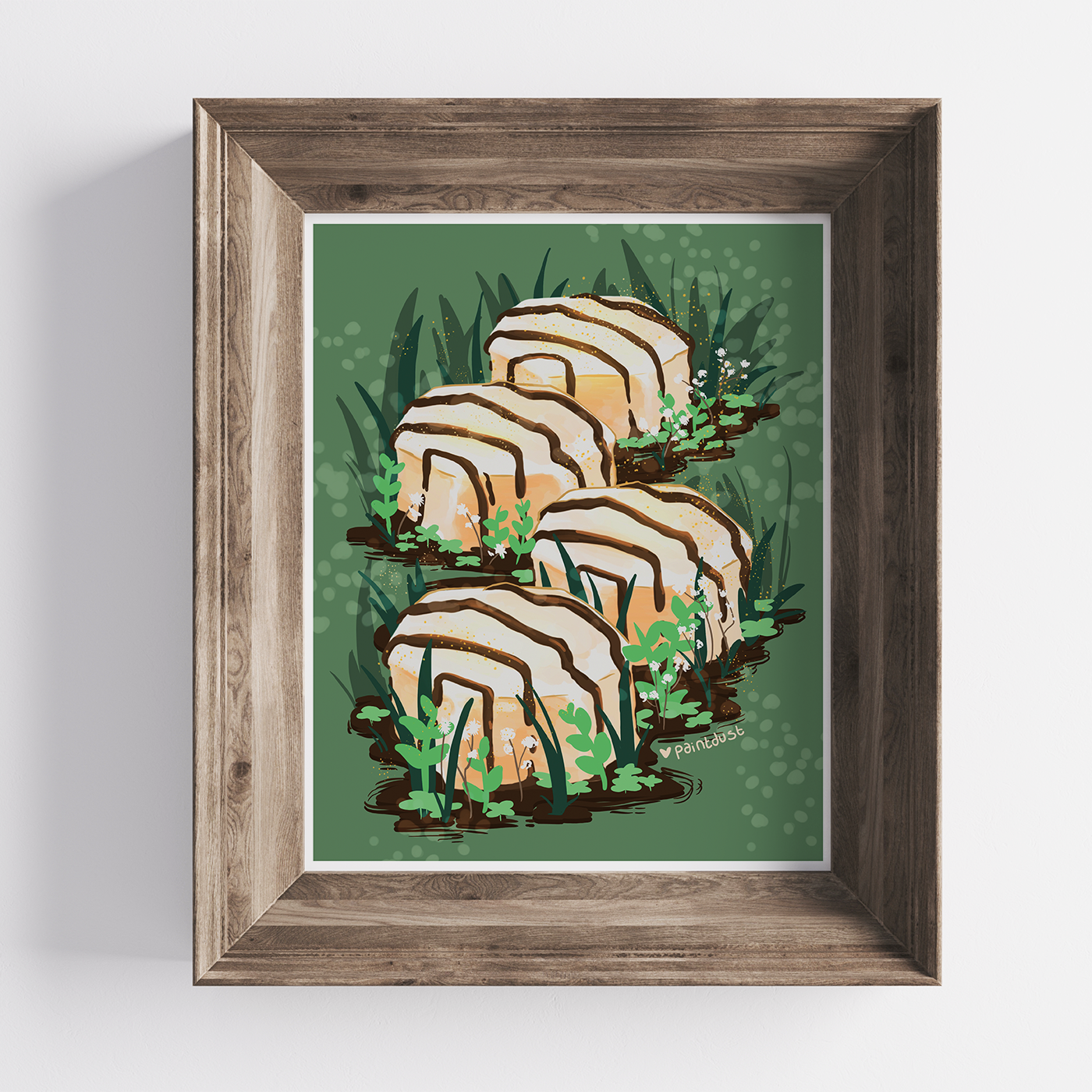 Snack Cake Garden 8x10 Art Print