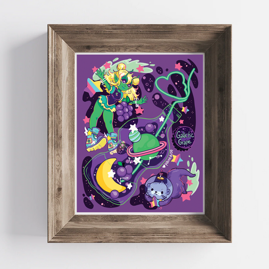Galactic Grape 8x10 Art Print