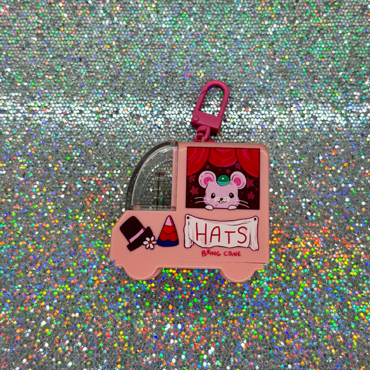 Hat Mouse Truck Charm