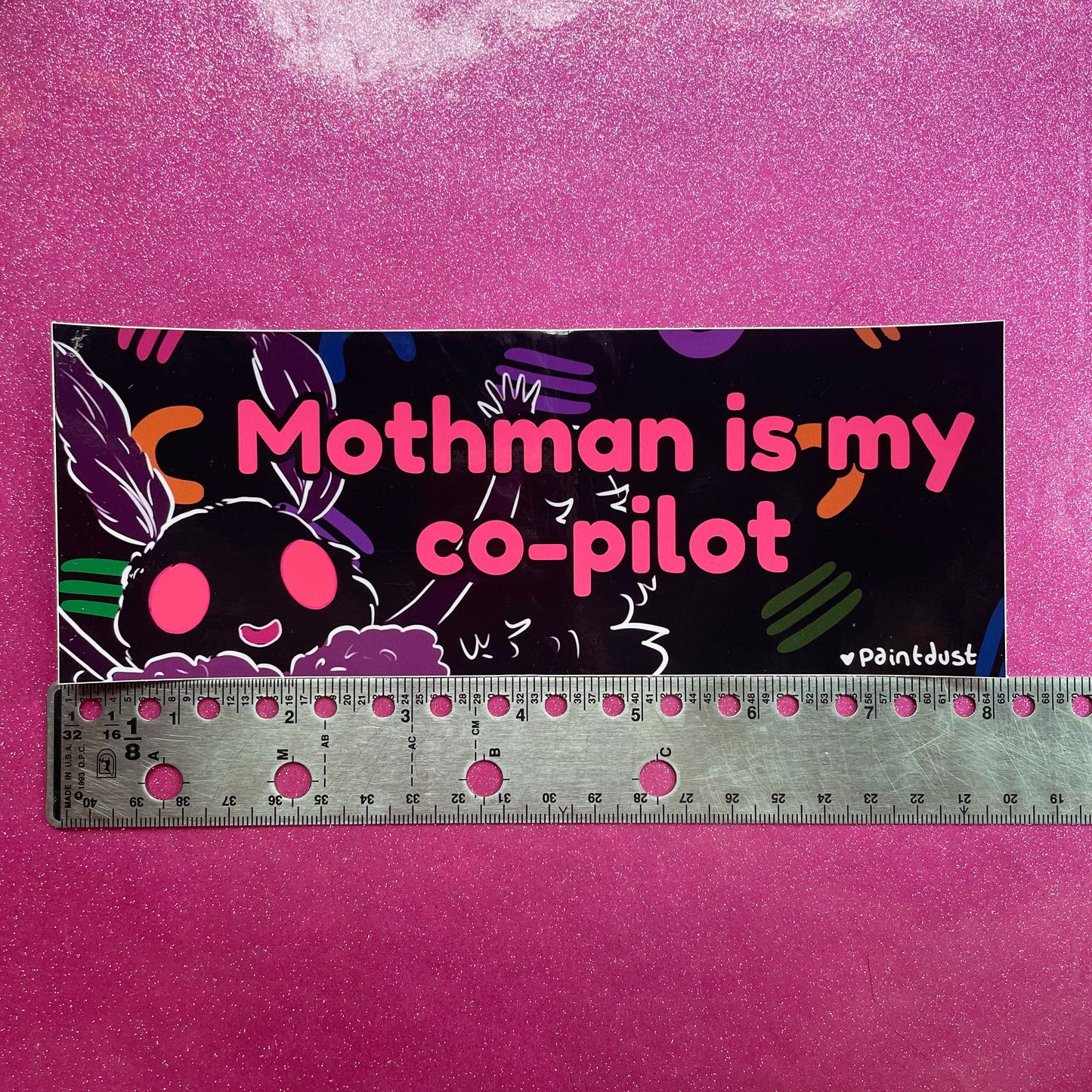 Mohthman Co-pilot Bumper Sticker