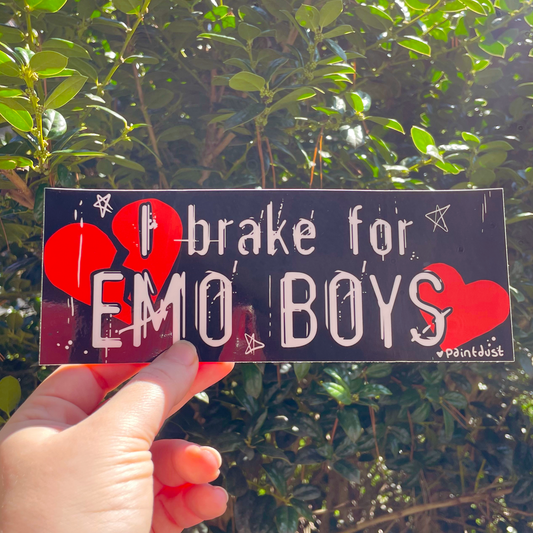 Emo Boys Bumper Sticker