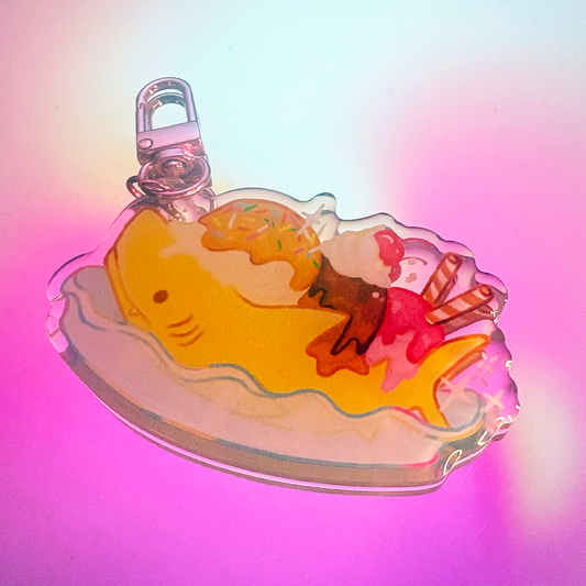 Banana Split Shark Charm