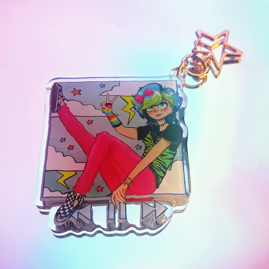 Neon Scene Kid Charm
