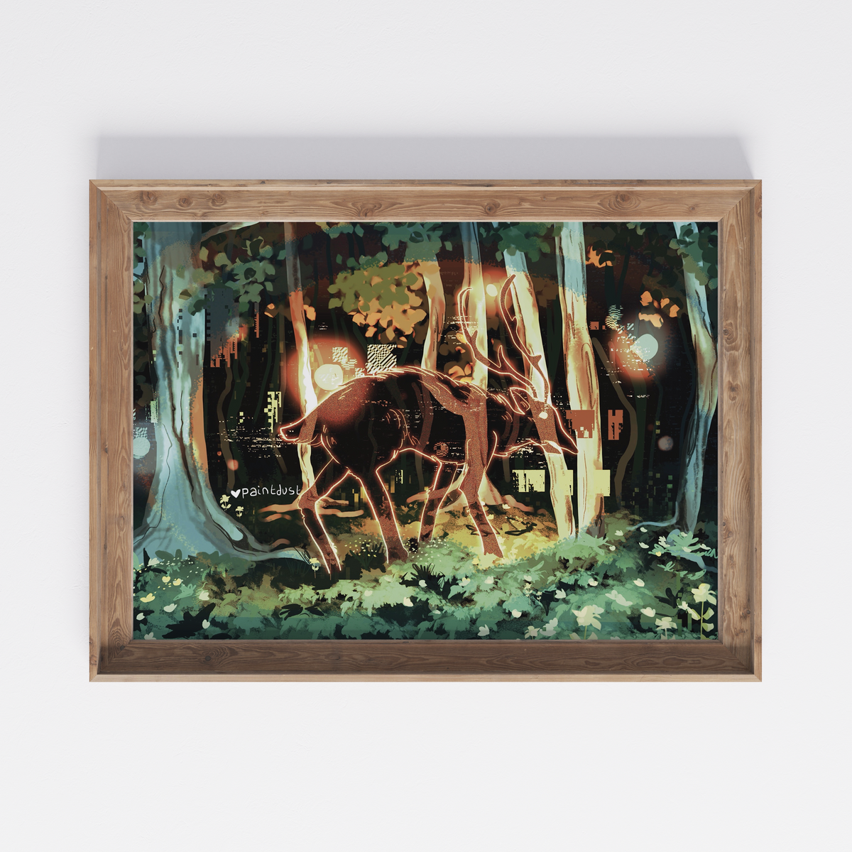 Glitch Deer 5x7 Art Print