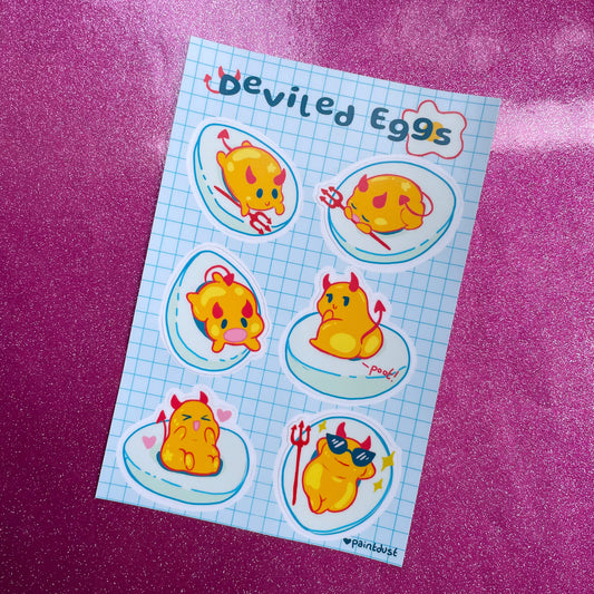 Deviled Eggs Sticker Sheet