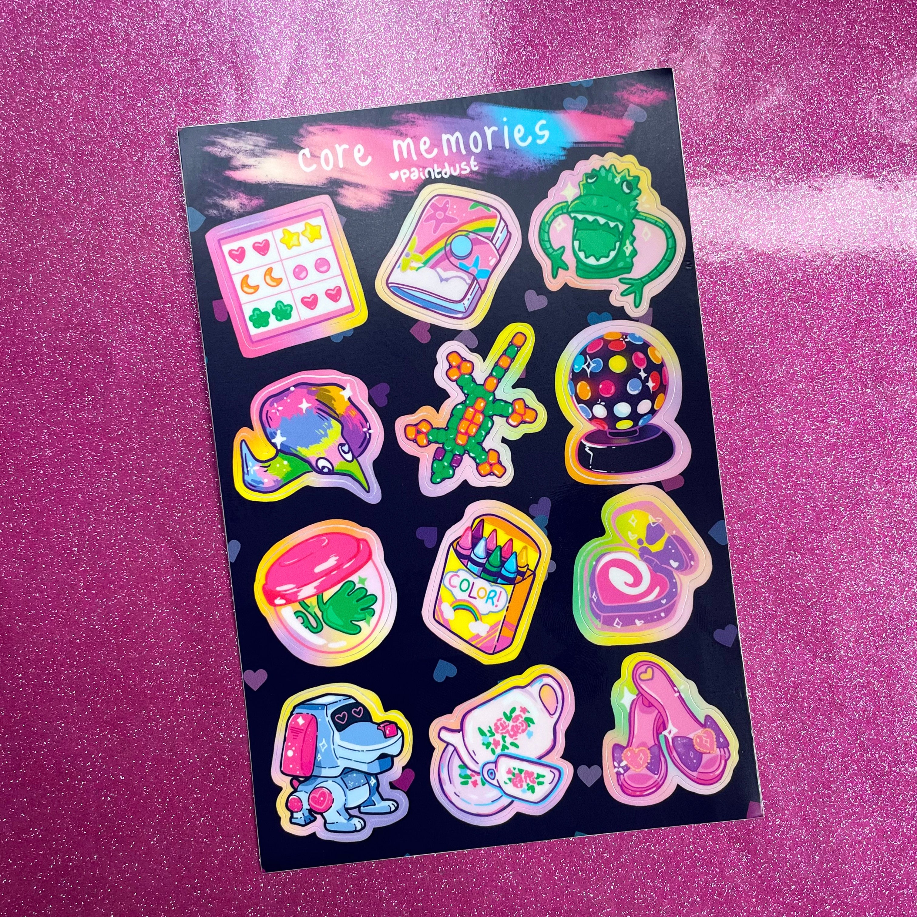 Core Memories Sticker Sheet – Paintdust