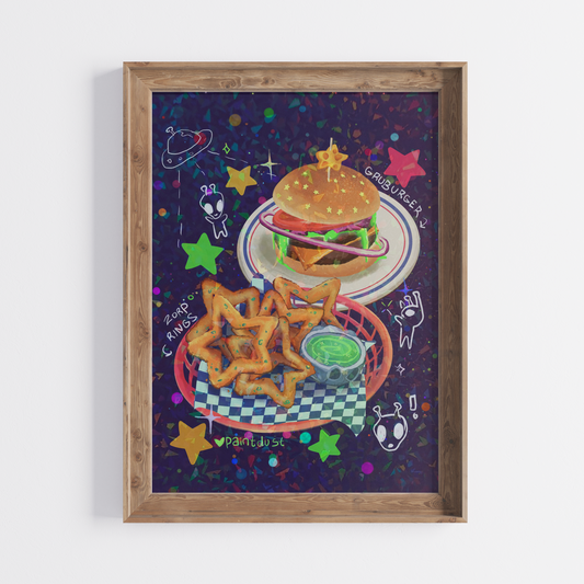 Alien Foods 5x7 Sparkly Art Print