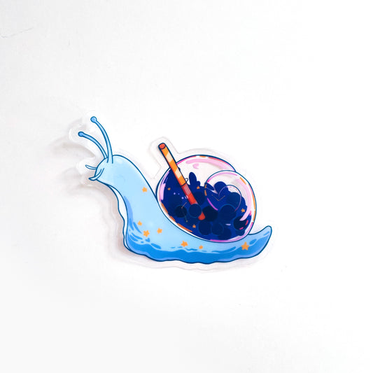 Boba Snail - Blue Sticker