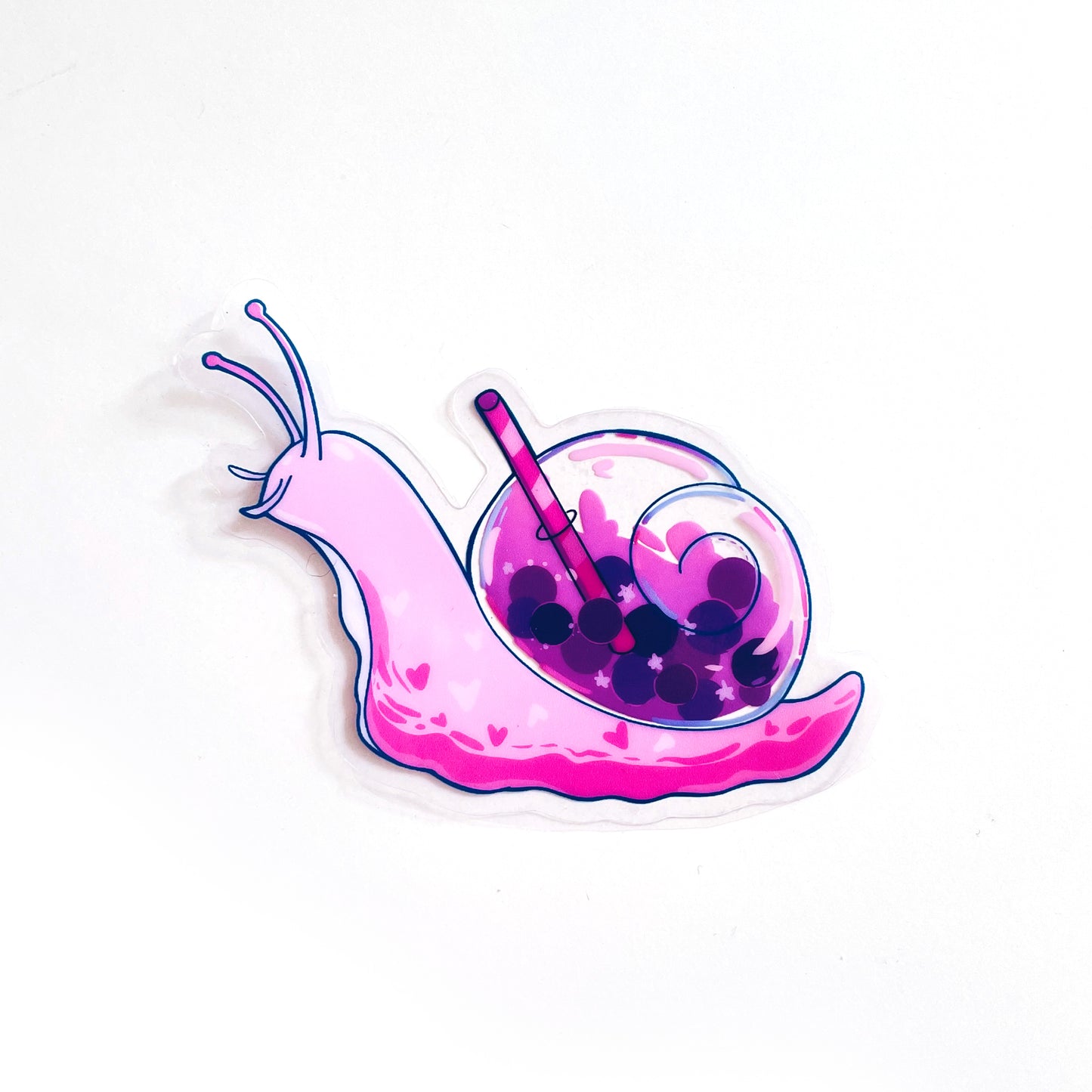 Boba Snail - Pink Sticker