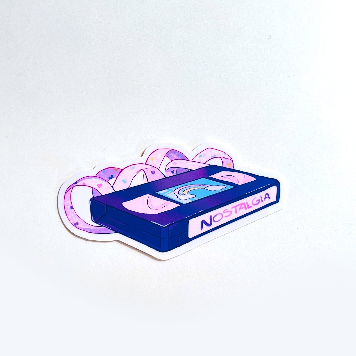 90s Nostalgia Series: Rainbow VHS Sticker