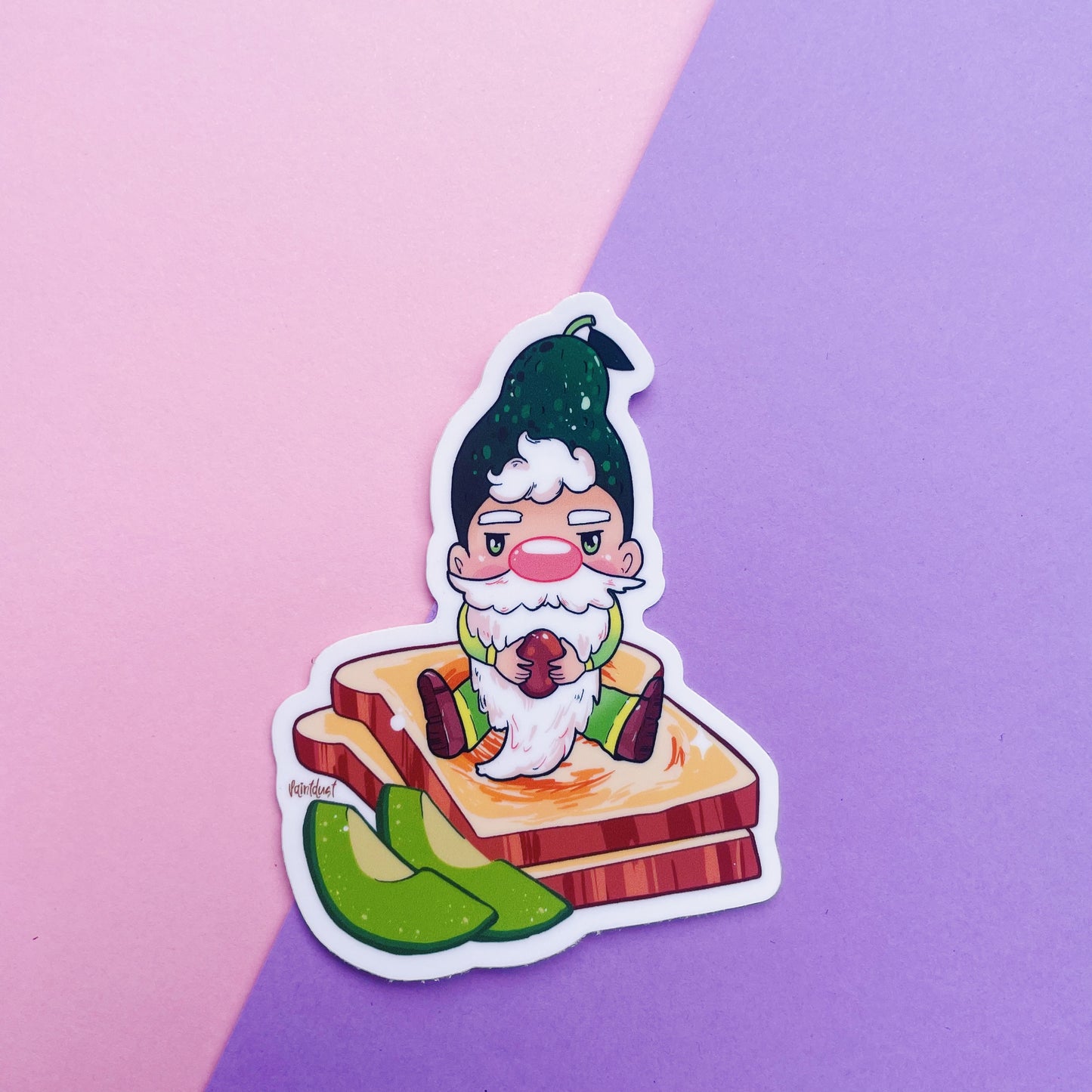 Avocado Gnome Sticker
