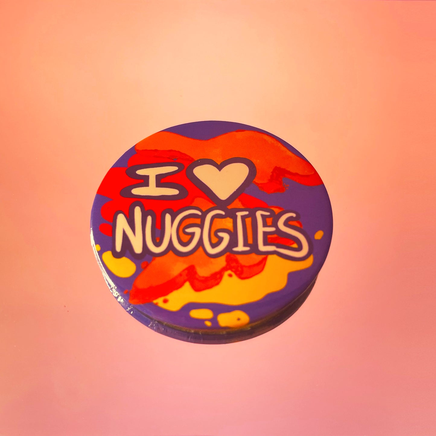 I Love Nuggies Pinback Button