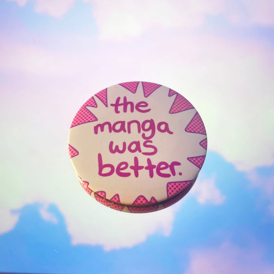 Manga Fan Pinback Button
