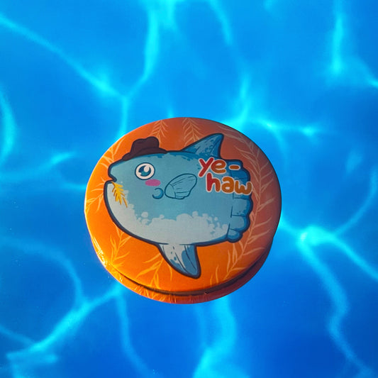 Ye-haw Sunfish Pinback Button