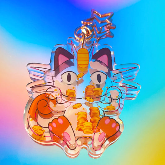 Coin Cat Charm