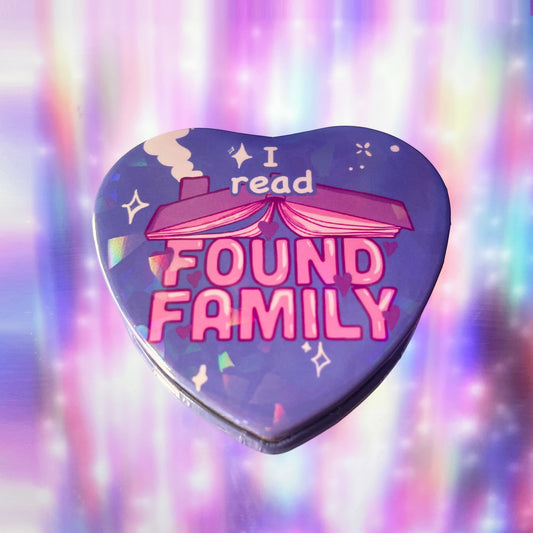 Found Family Heart Button