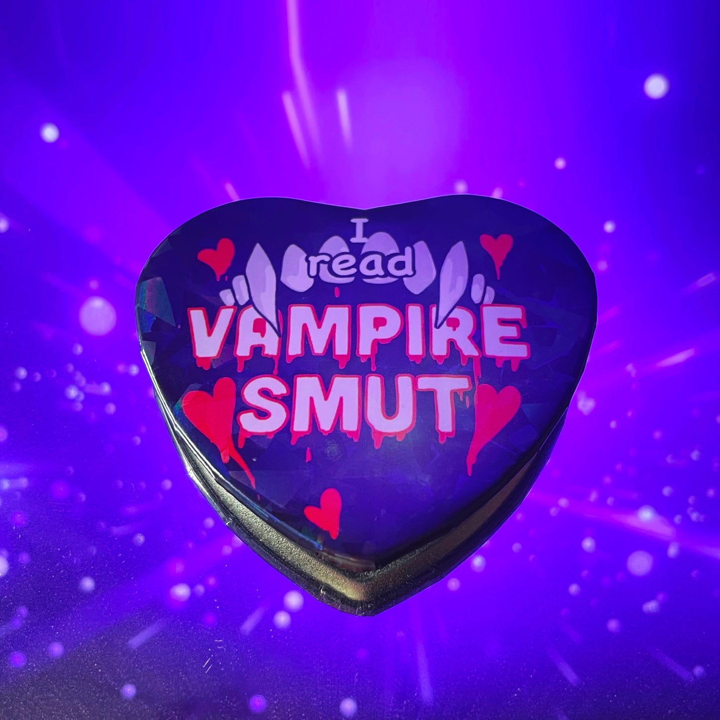 Vampire Smut Heart Button