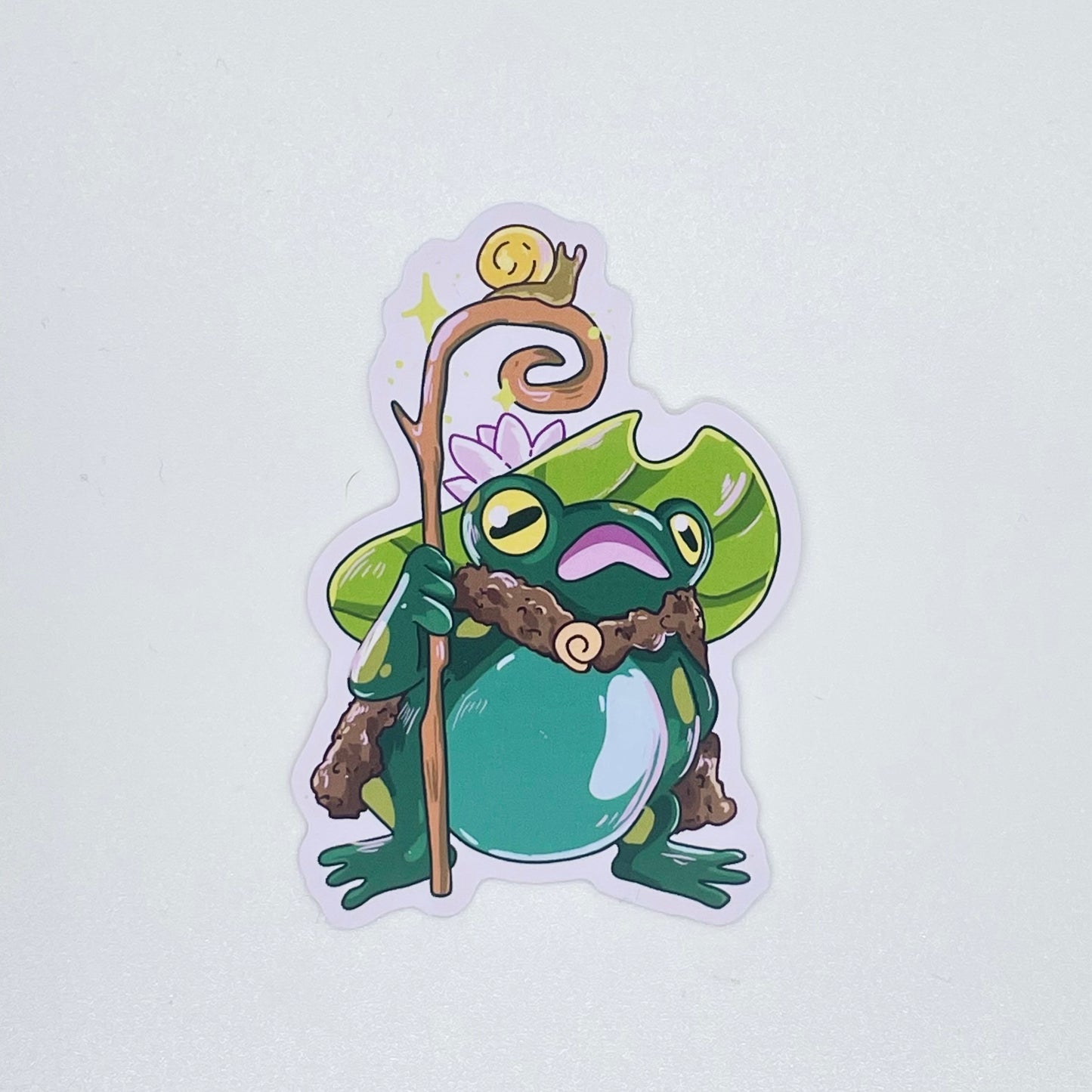 Pond Druid Frog Sticker