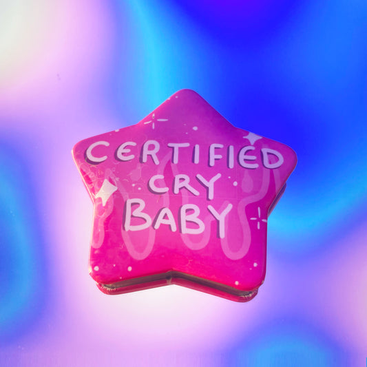 Certified Cry Baby Star Button