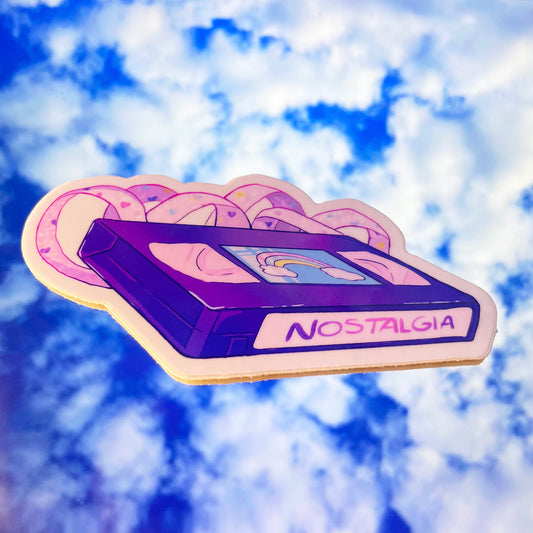 90s Nostalgia Series: Rainbow VHS Sticker