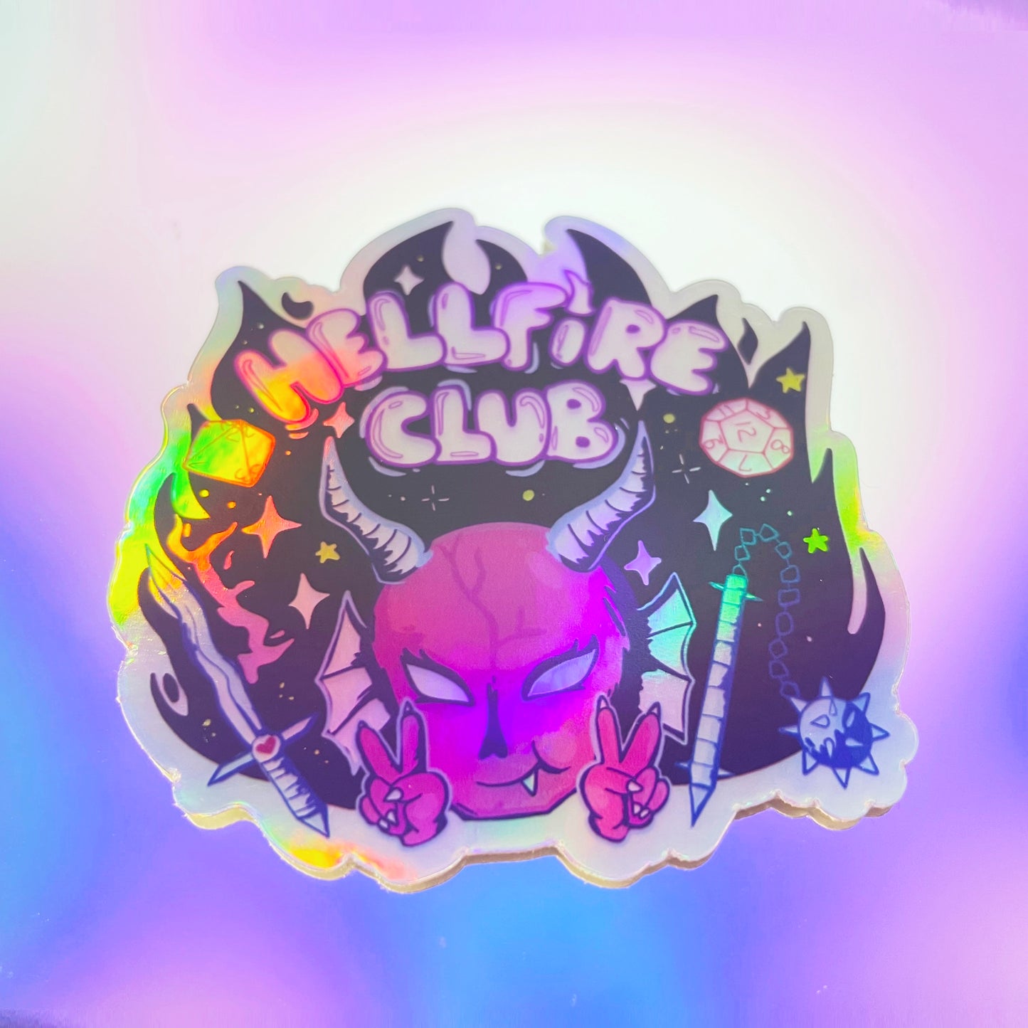 Hellfire Holo Sticker